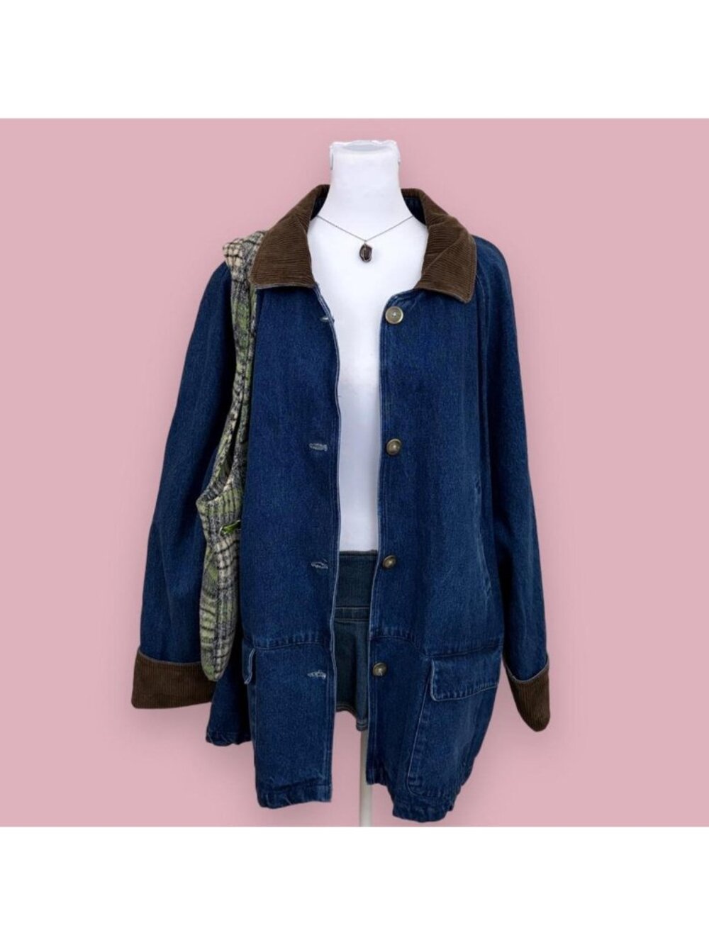 90 denim chore coat barn jacket